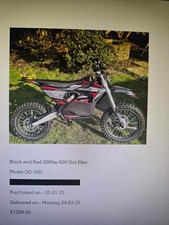 electric kids dirt bike 2000w